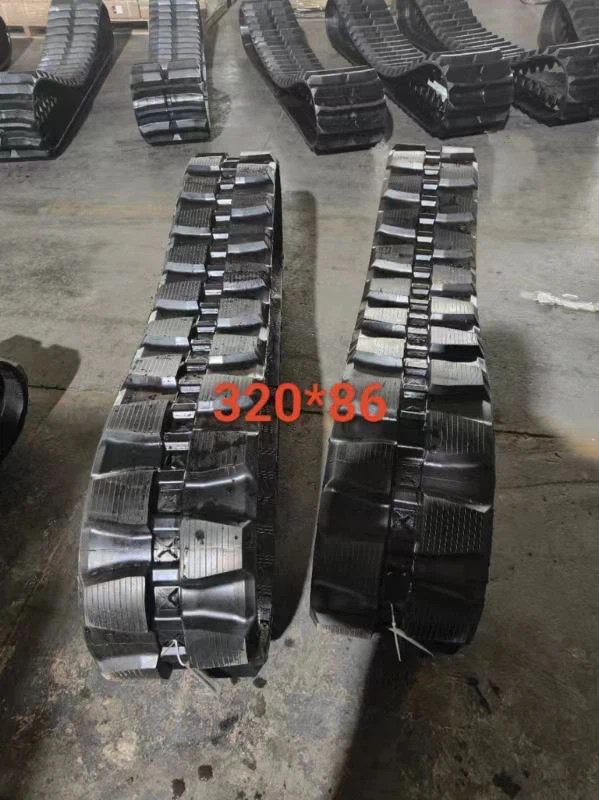 320 × 86 Trilha de borracha